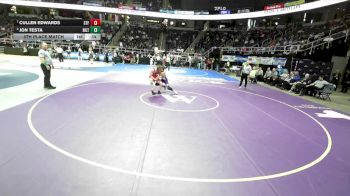 I-132 lbs 5th Place Match - Cullen Edwards, St. Francis vs Jon Testa, Hilton