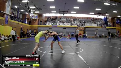 138 lbs 3rd Place Match - Rushtion Langford, Cyprus vs Logan Jordan, Cyprus