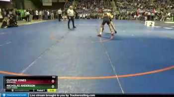 152 lbs Quarterfinal - Cutter Jones, Williston vs Nicholas Anderson, West Fargo