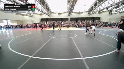82-B lbs 3rd Place - Cameron Powell, Gnwc vs Luca Padilla, Quakertown Youth Wrestling Club