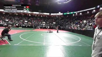120 lbs Cons. Round 2 - Bradley Shaver, CWWA vs Paxton Young, Unattached