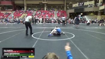 90 lbs Round 5 (6 Team) - Eli Garcia, Ridge Wrestling Club vs Owen Brenneman, SlyFox Silver