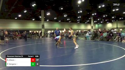 155 lbs Placement Matches (16 Team) - Paola Vergara, Nebraska Hula Girls vs Nicole Olson, Iowa Despicables