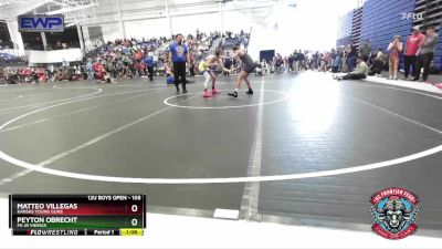 105 lbs Quarterfinal - Matteo Villegas, Kansas Young Guns vs Peyton Obrecht, FH Jr Vikings