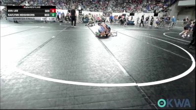 83 lbs Quarterfinal - Ava Lee, CacheWrestlingClub vs Kai'lynn Neighbors, Muskogee Rougher Youth Wrestling