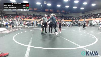 51 lbs Rr Rnd 3 - Evee Wilson, ARDMORE TAKEDOWN CLUB vs Laken Peterpaul, Chickasha Wrestling