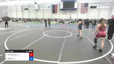 116 kg 2nd Place - Isabella Timmerman, Stout Wrestling Academy vs Abigail Reyes, BlackCat WC