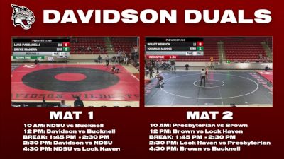 133 lbs Round 2 - Bryce Manera, Bucknell vs Luke Passarelli, Davidson