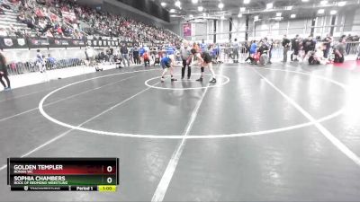 106-113 lbs Round 3 - Golden Templer, Ronan WC vs Sophia Chambers, Rock Of Redmond Wrestling