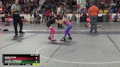 65 lbs Quarterfinal - Rachel Peterson, WR-Topeka Blue Thunder vs Jovie Staab, Plainville