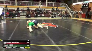 184 lbs Semifinal - Chandler Thompson, Snow vs Drake Wood, Big Bend Community College