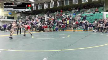 144 lbs Champ. Round 2 - Elliot Laird, Port Clinton vs Dawson France, Kettering Fairmont