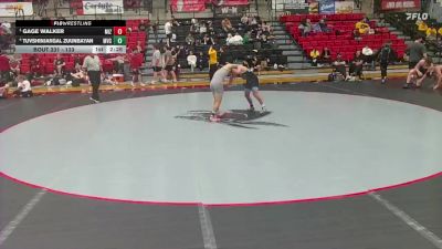 133 lbs Semifinal - Gage Walker, Missouri vs Tuvshinjargal Zuunbayan, Missouri Valley