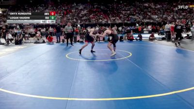 4A 150 lbs Semifinal - Logan Vaughn, Fruitland vs Onyx Kunsaitis, American Falls