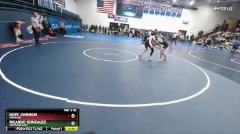 132 lbs Cons. Round 3 - Ricardo Gonzalez, Cheyenne East vs Nate Johnson, Worland