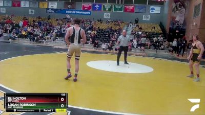 133 lbs Cons. Semi - Eli Holton, Emmanuel vs Logan Robinson, UNC Pembroke