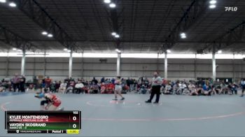 102 lbs Round 1 (4 Team) - Kylee Montenegro, Homedale Wrestling Club vs Vayden Skogrand, Hawks WC
