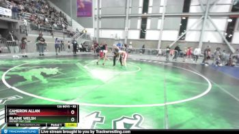 82 lbs Quarterfinal - Blaine Welsh, Patriot Mat Club vs Cameron Allan, INWTC