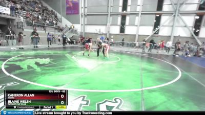 82 lbs Quarterfinal - Blaine Welsh, Patriot Mat Club vs Cameron Allan, INWTC