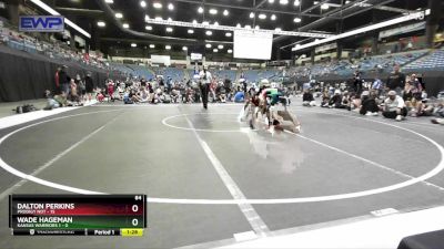 84 lbs Round 5 (6 Team) - Wade Hageman, Kansas Warriors 1 vs Dalton Perkins, Prodigy NDT