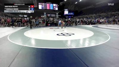 132 lbs Cons. Rd Of 16 - Greyson Pettit, NJ vs Kiernan Meink, NE