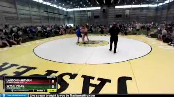 220 lbs Placement Matches (8 Team) - Landon Hartman, Pennsylvania Red vs Wyatt Miles, Wisconsin Blue