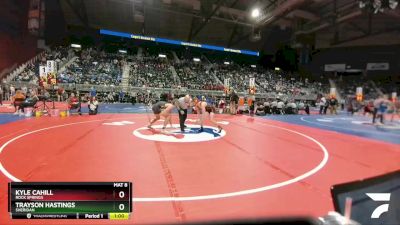 4A-152 lbs Cons. Round 1 - Trayson Hastings, Sheridan vs Kyle Cahill, Rock Springs