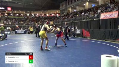 200 lbs 5th Place - Deakon Snavely, Chambersburg vs Jayce Stanton, West Allegheny