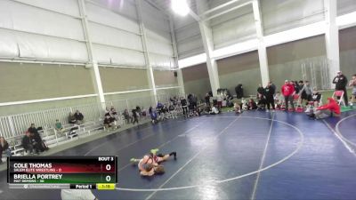 102 lbs Round 2 (4 Team) - Briella Portrey, Mat Demons vs Cole Thomas, Salem Elite Wrestling