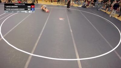 113 lbs Cons. Round 3 - Jayce Gruber, Pursuit Wrestling vs Peter Alexander Schutz, Wayzata