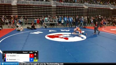 49 lbs Champ. Round 1 - Gage Kwallek, Camel Kids Wrestling vs Blake Swensen, Top Of The Rock Wrestling Club