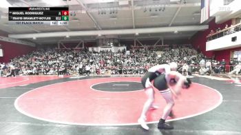 128 lbs 1st Place Match - Travis Bramlett-Boyles, Kelseyville vs Miguel Rodriguez, James Logan