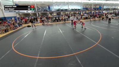 157 lbs Cons. Round 3 - Dax Fegley, Unattached vs Spencer Timm, Lake Gibson Braves
