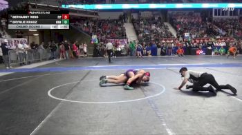 130 lbs Champ. Round 1 - Bethanny Wiss, Piper vs Brynlie Krauz, Wamego