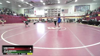 125 lbs Quarterfinal - Rylie Ingrassia, HARRISONVILLE vs Lynn Nyange, CENTER