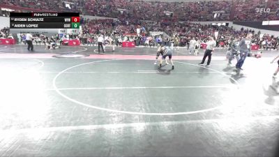 150 lbs Cons. Round 2 - Aiden Lopez, Kenosha Wrestling Academy vs Ryden Schultz, Waupun Youth Wrestling