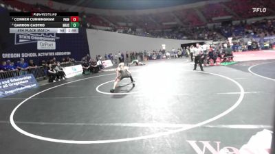 4A Boys 106 lbs 5th Place Match - Garron Castro, Marshfield Boys vs Conner Cunningham, Phoenix Boys