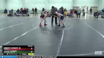 88 lbs Round 1 (8 Team) - Jeremy Cannedy Jr., Nauman vs Chase Lambert, PA Alliance Red