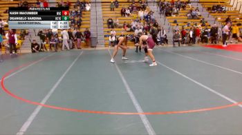 184 lbs Quarterfinal - Deangelo Sardina, Rochester-CTC vs Kash Macumber, Wisconsin-La Crosse