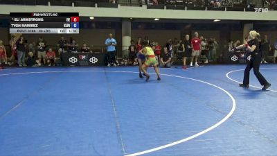 98 lbs Quarters - Eli Armstrong, East Idaho Elite vs Tygh Ramirez, Klamath Prep