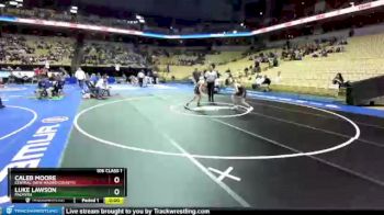 106 Class 1 lbs Champ. Round 1 - Caleb Moore, Central (New Madrid County) vs Luke Lawson, Palmyra