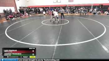 120 lbs Champ. Round 1 - Liam Fenoglio, YORKVILLE (HS) vs Andrew Francisco, ROUND LAKE