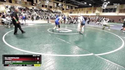 138 lbs Cons. Round 2 - Eli Roripaugh, Chaparral vs Sergio Escobedo, Bishop Amat