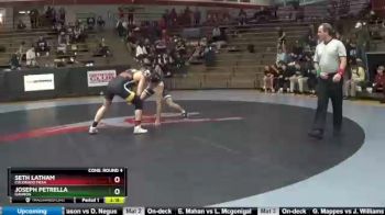 174 lbs Cons. Round 4 - Seth Latham, Colorado Mesa vs Joseph Petrella, Gannon