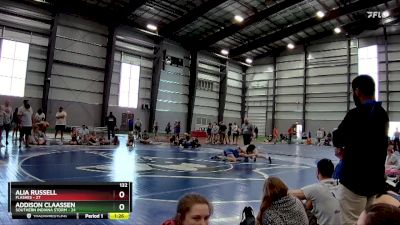 132 lbs Semis & 1st Wrestleback (8 Team) - Addison Claassen, Southern Indiana Storm vs Alia Russell, Flashes