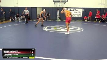 133 lbs Champ. Round 1 - Jeremiah Steele, Menlo (Calif.) vs Isaiah Marquez, Arizona Christian University
