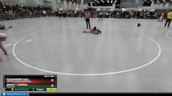 77 lbs Cons. Round 6 - Brody Compau, Michigan vs Alexander Hall, Greater Heights Wrestling