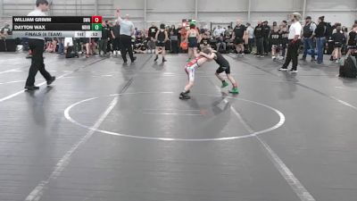 40 lbs Finals (8 Team) - William Grimm, Donahue WA vs Dayton Wax, Neighborhood Wrestling