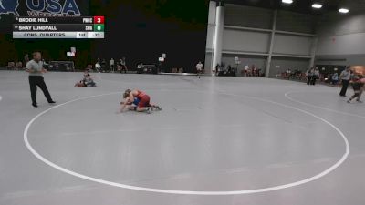 100 lbs Cons. Quarters - Shay Lundvall, Sebolt Wrestling Academy vs Brodie Hill, Pomona Wrestling Club Colorado