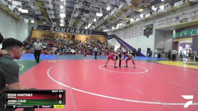 132 Boys Quarterfinal - Eddie Martinez, Imperial vs Aiden Chur, Granite Hills